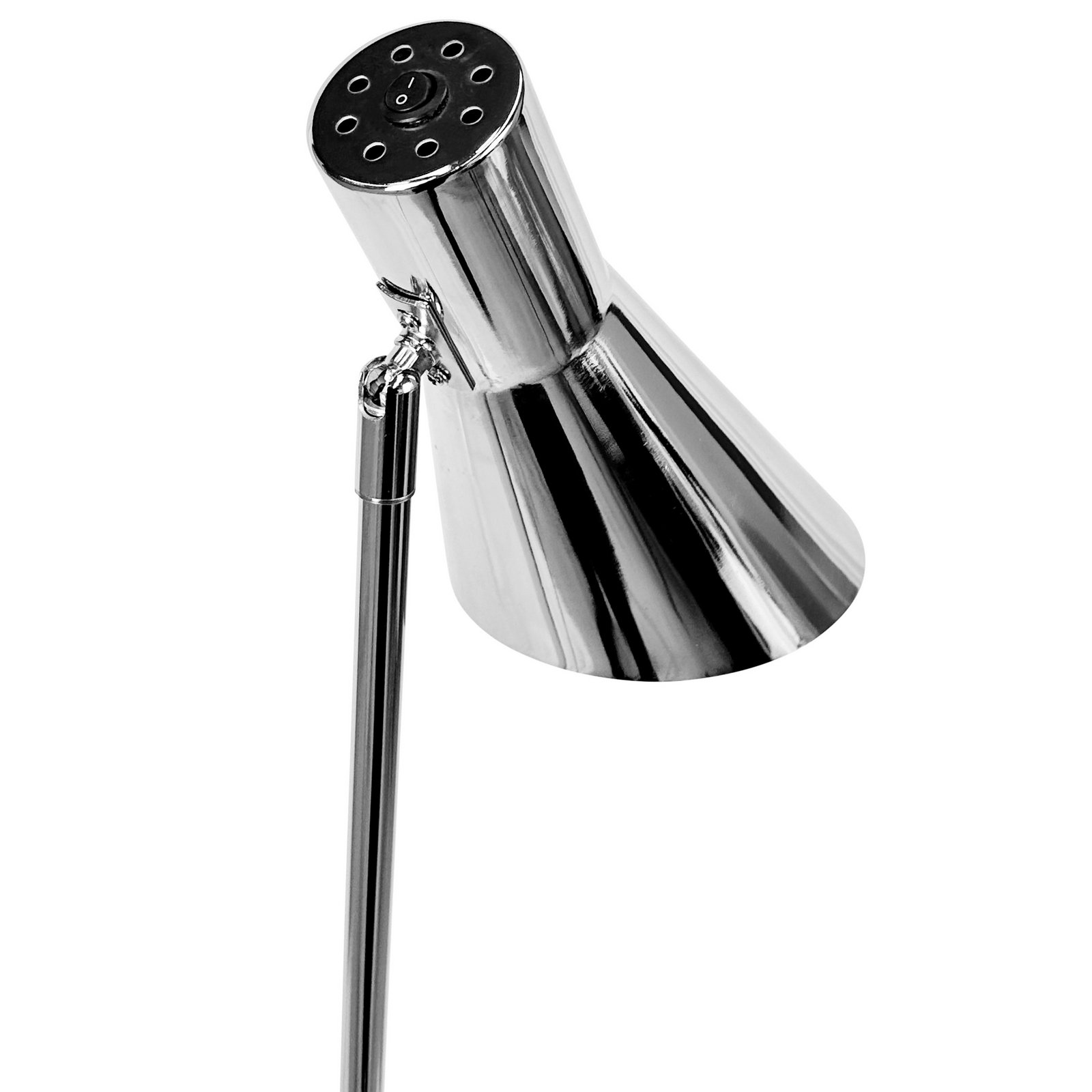 Dyberg Larsen Gulvlampe DL12, krom, høyde 139 cm, metall
