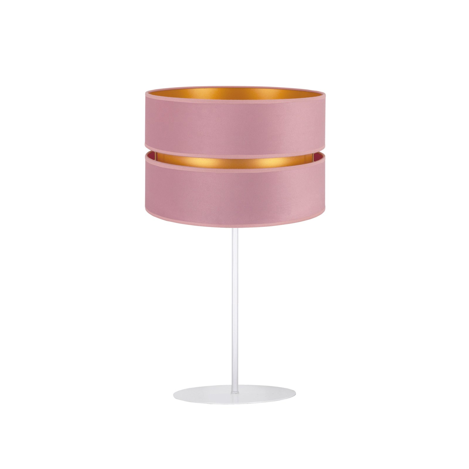Pöytälamppu Golden Duo korkeus 50 cm, roosa/kulta