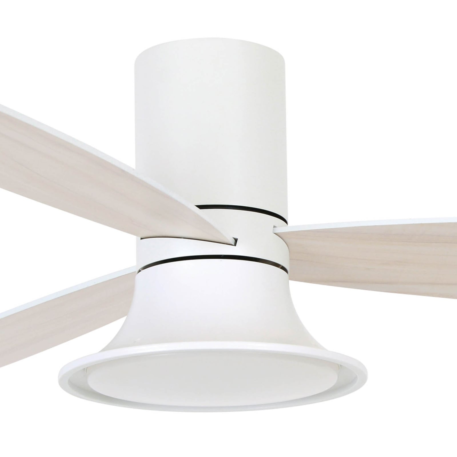 Flusso Deckenventilator mit Licht weiß Ø132cm leise - Beacon Flusso Deckenventilator mit Licht weiß Ø132cm leise - Beacon