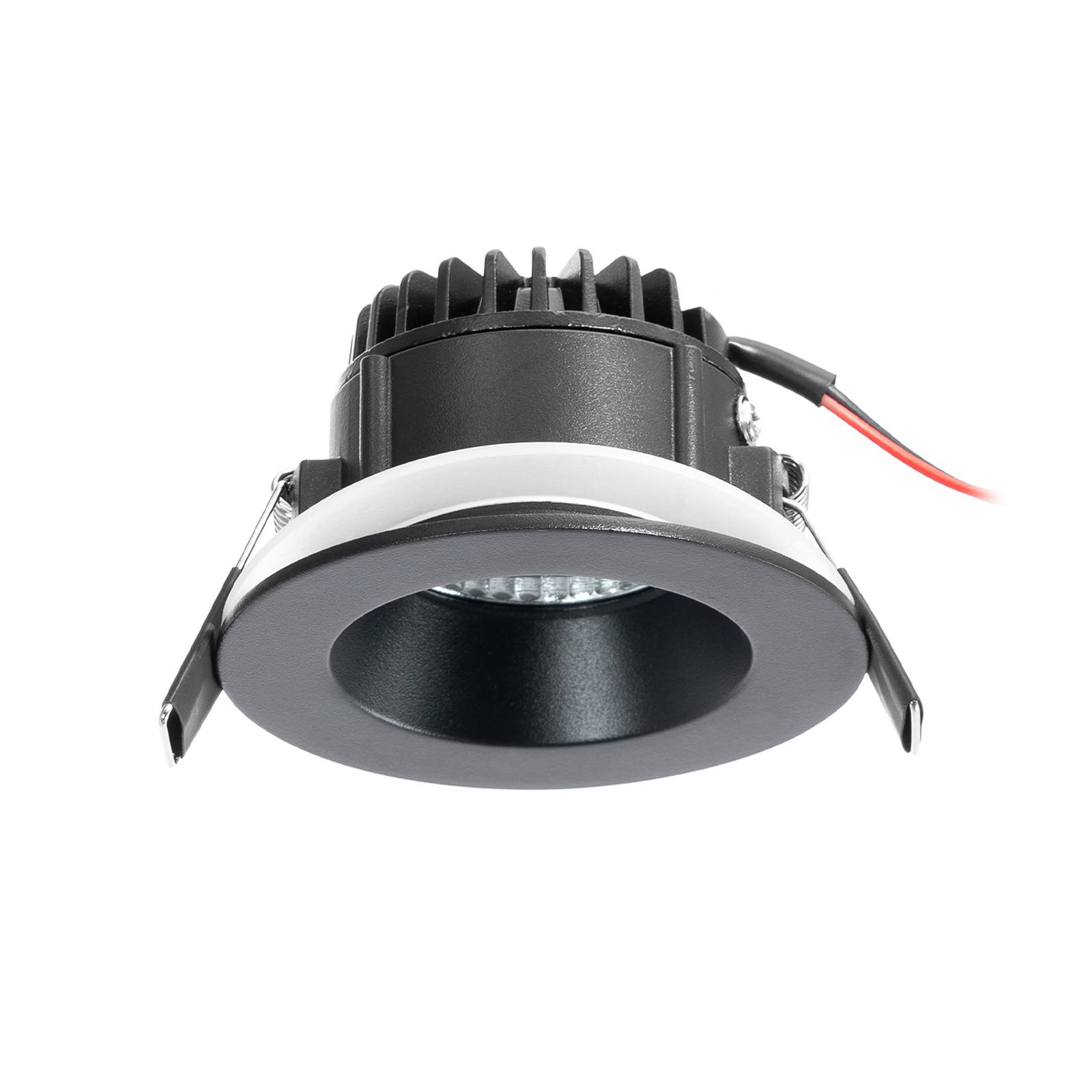 Arcchio LED downlight Aryx, czarny, 2 700K