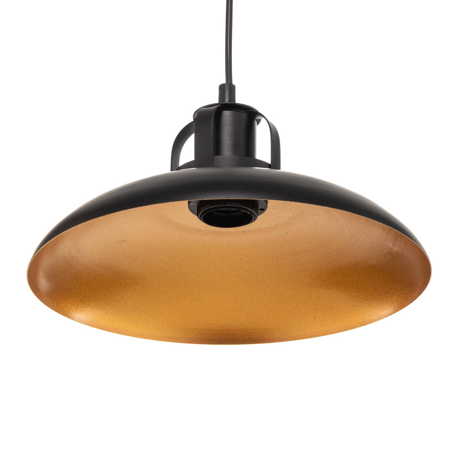 Lampa wisząca Felix, czarna/złota antyk, 1-pkt.