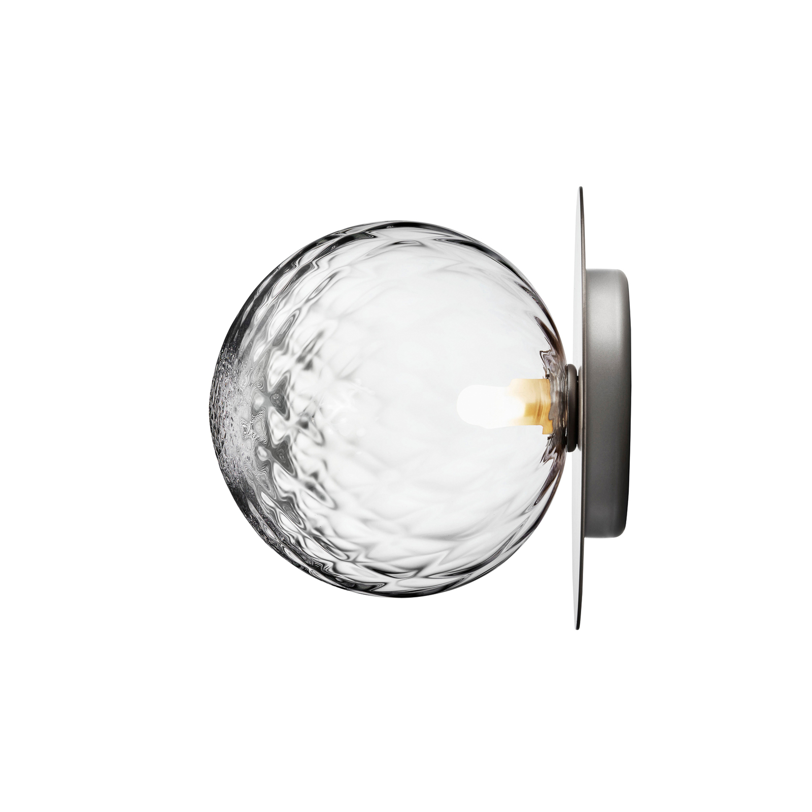 Nuura Liila 1 Large wall light 1-bulb silver/clear