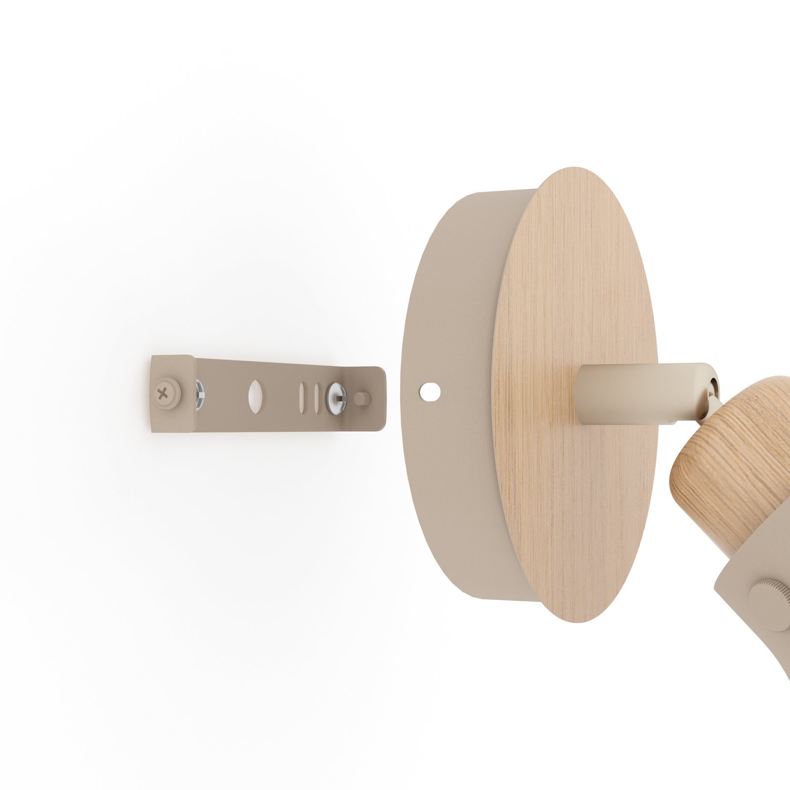 Wandleuchte Arrecife sand/Holzoptik