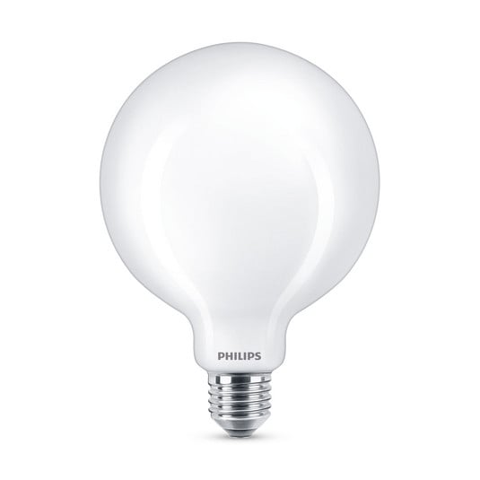 Philips Classic LED-lamppu E27 G120 7W 2,700K opaali