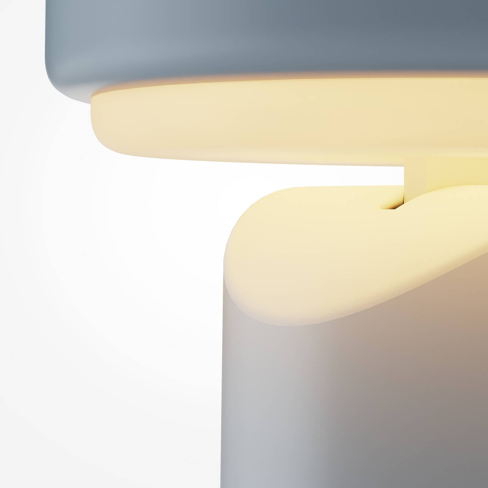 Maytoni Topo Led Rechargeable Table Lamp, Light Blue, Height 20 Cm, Metal, With Dimmer