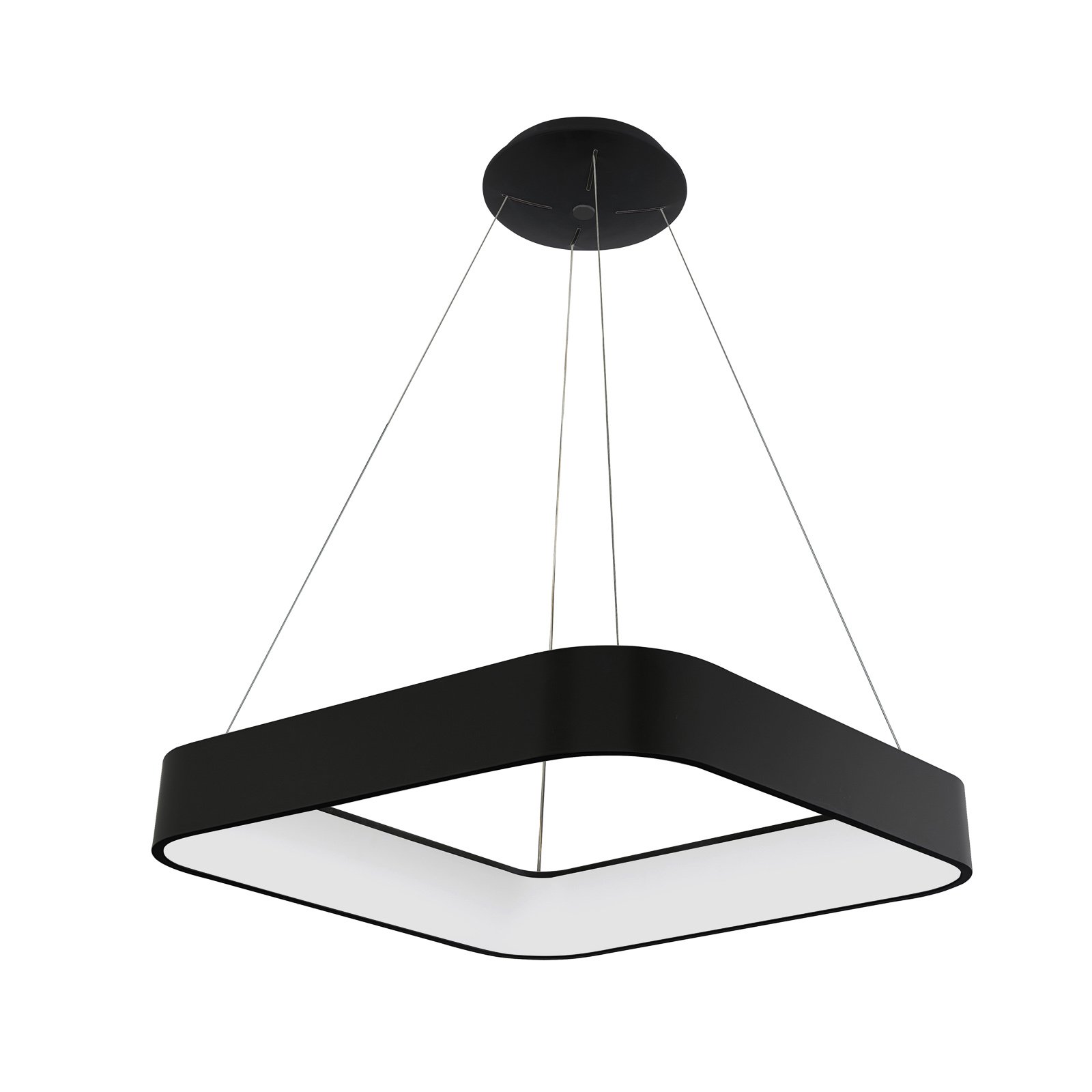 Arcchio LED pendant light Aleksi angular black