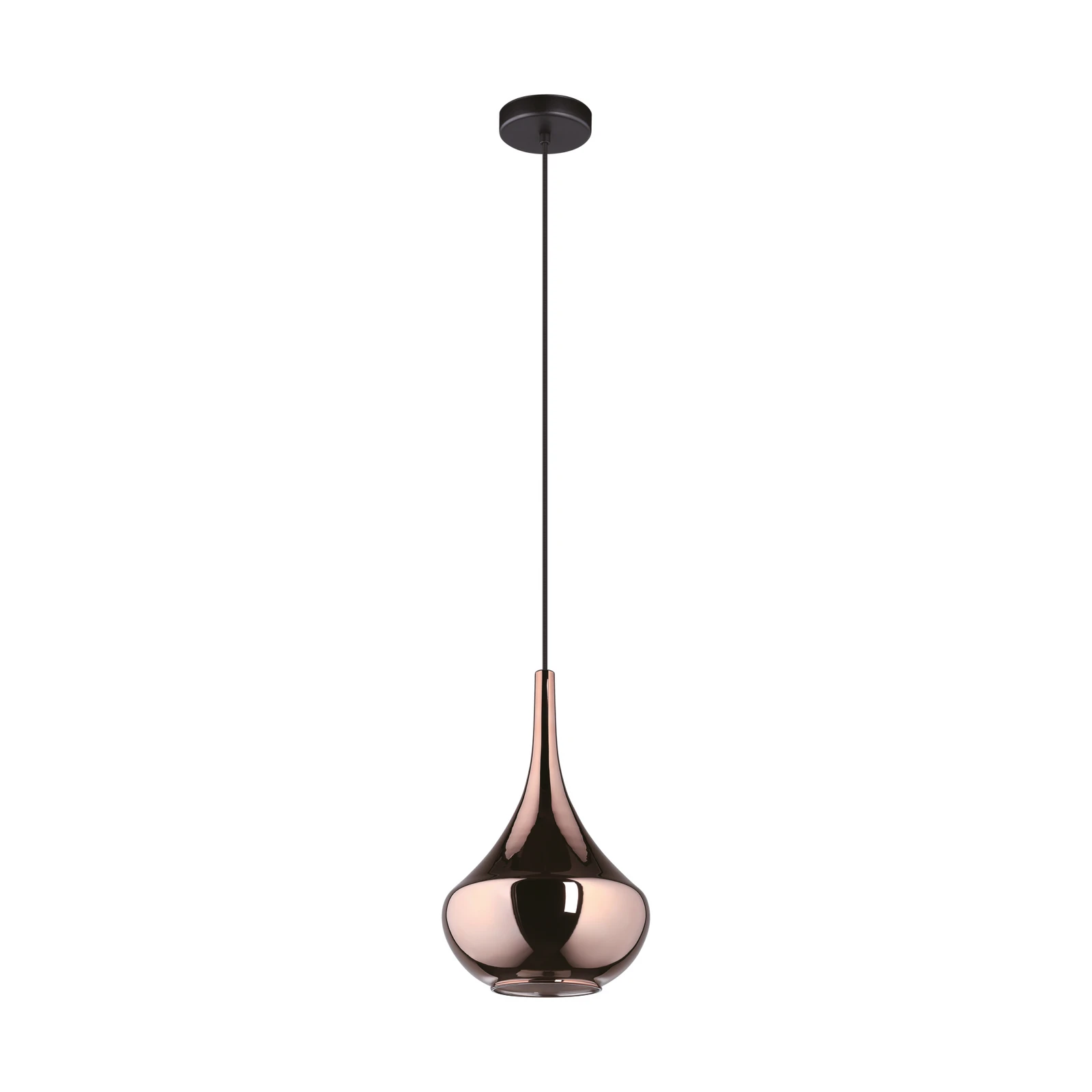 Stars of Light Almoster hanging light, copper, Ø 25 cm, glass