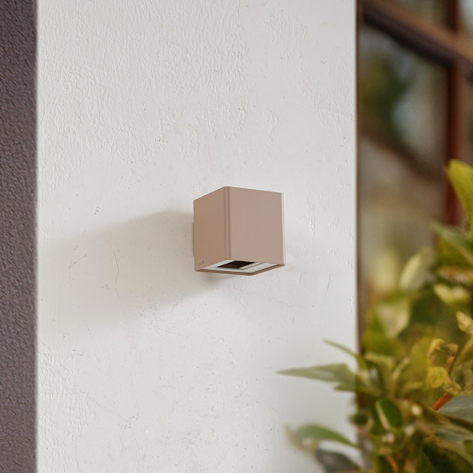 Aaron LED Outdoor Wall Lamp Beige - Lucande