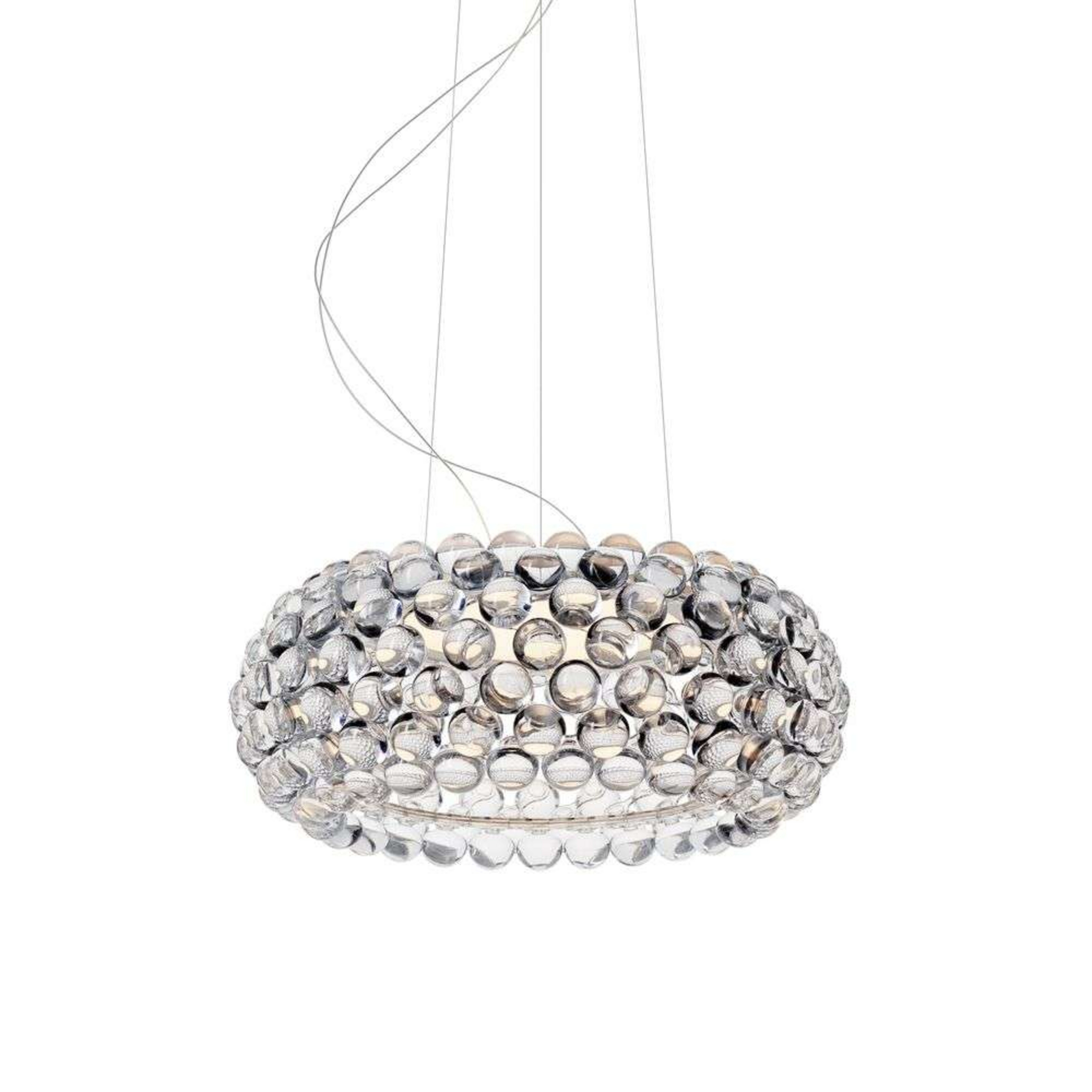Caboche Plus Media LED Pendant Transparent - Foscarini
