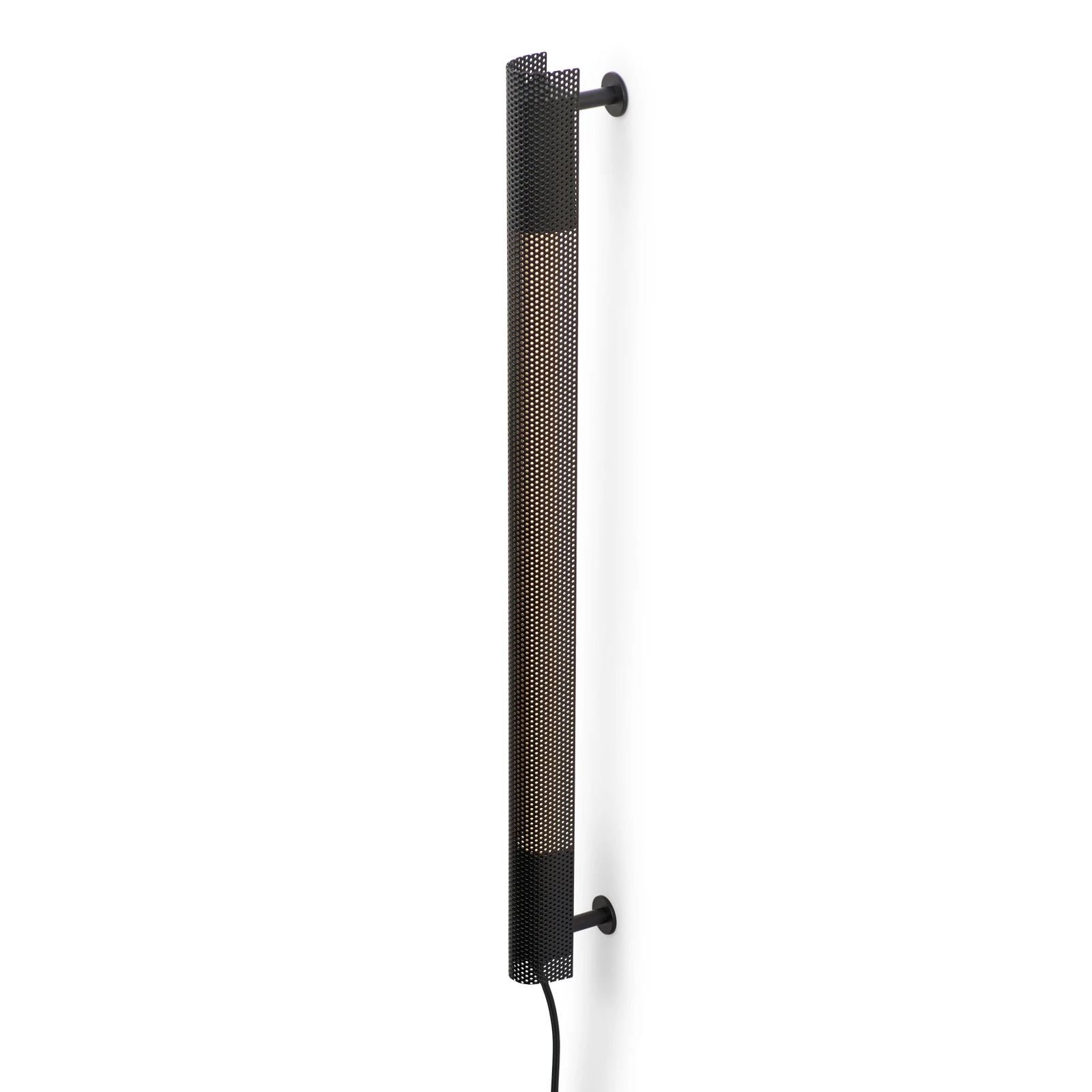 GEJST aplique de pared Radent con enchufe, negra, altura 70 cm, G13 LED