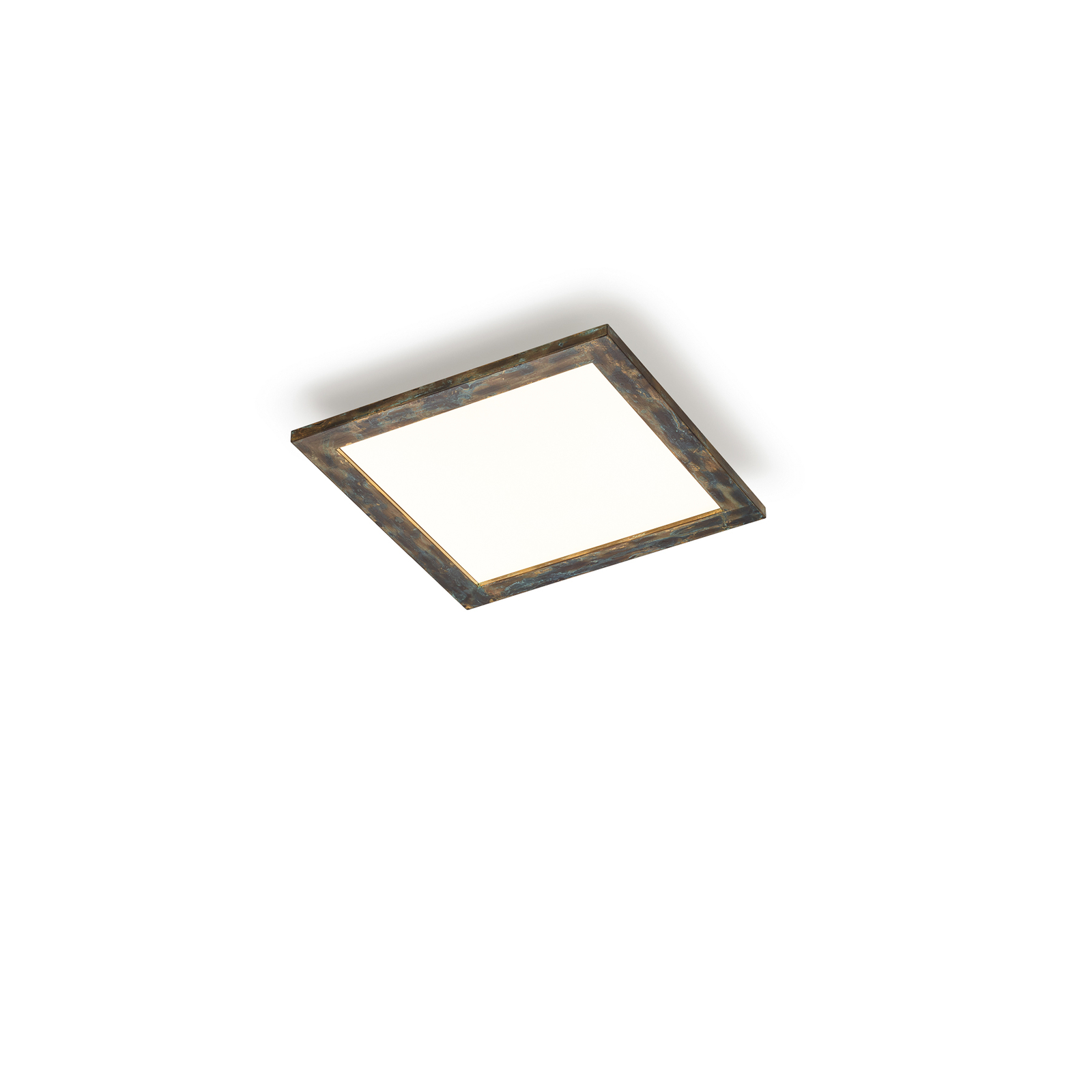 Quitani LED panel Aurinor, zlatno patiniran, 45 cm