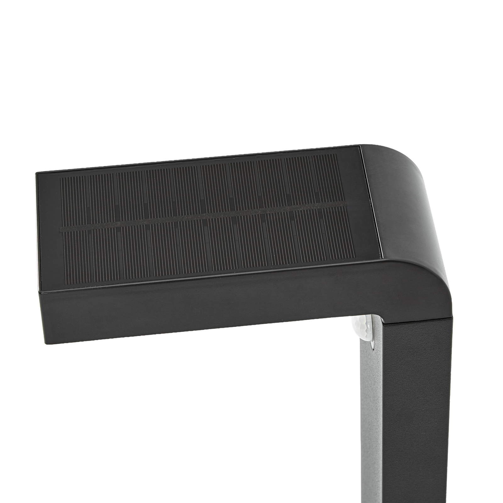 Candeeiro de caminho LED Prios Aurino, preta, 75 cm, sensor