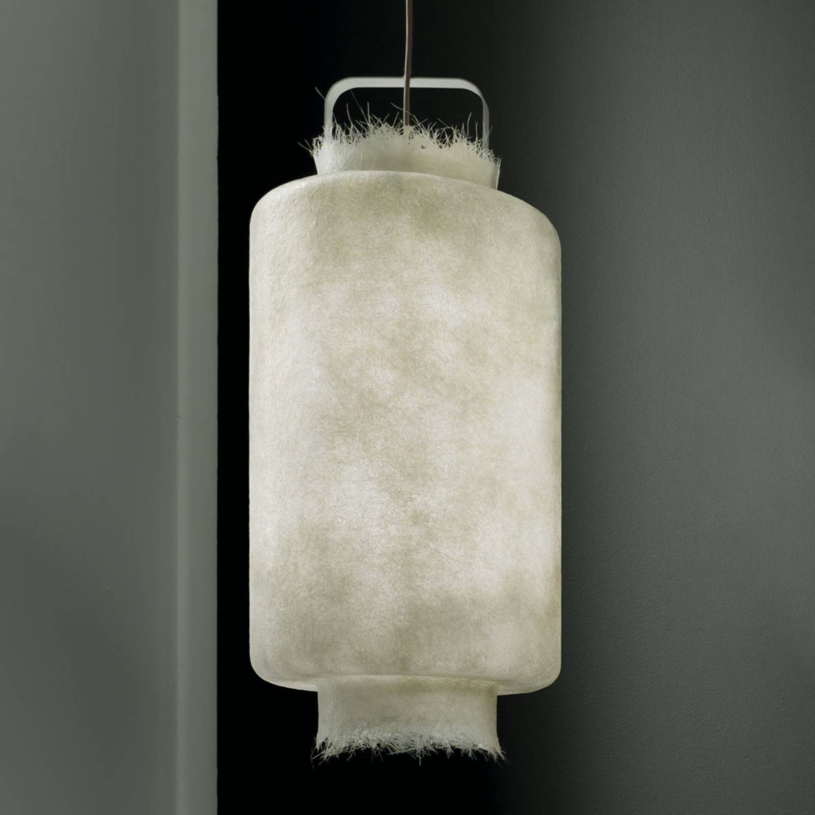 Karman Suspension LED Kimono fibre verre blanche 40 cm