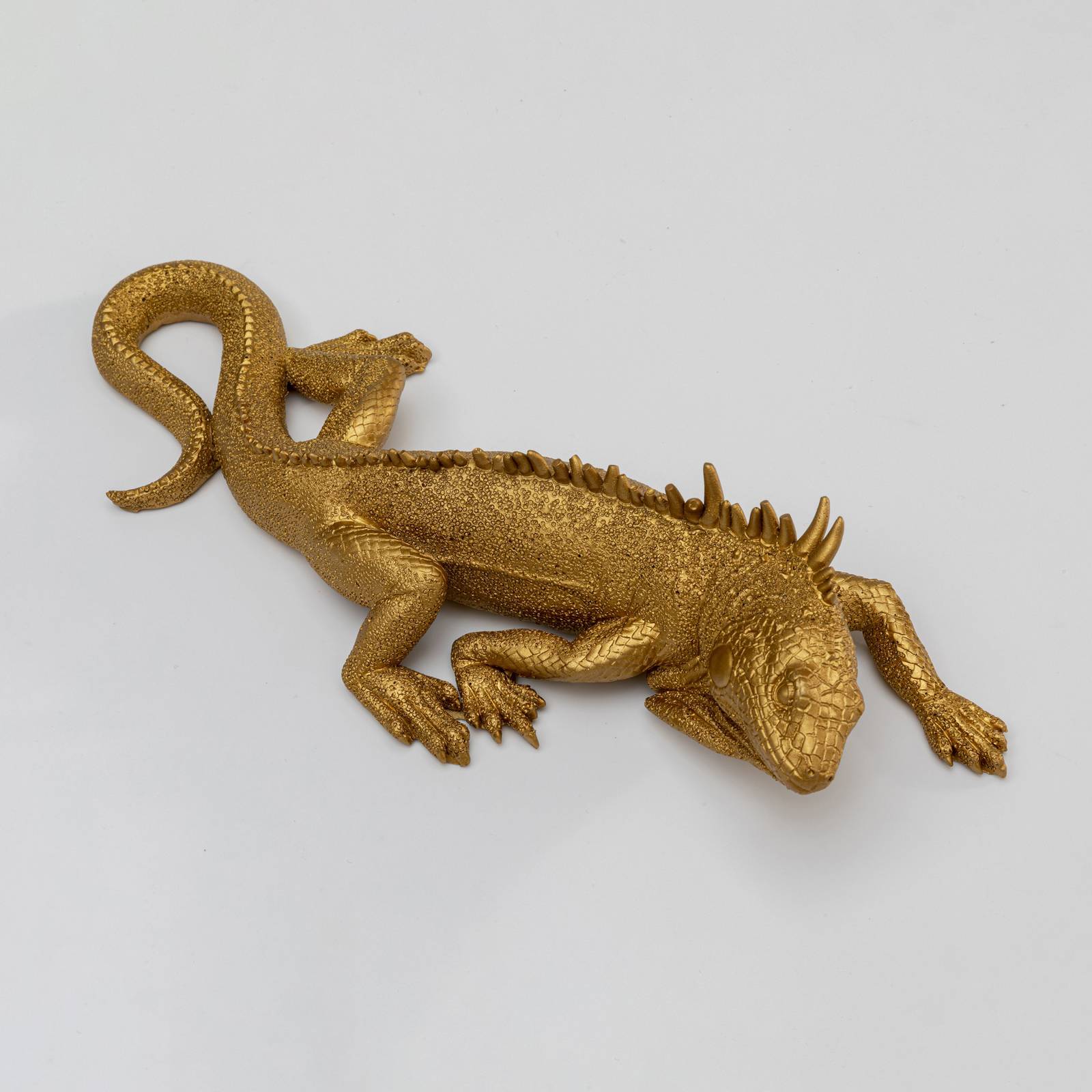 KARE Wandobjekt Lizard, Polyresin lackiert, 31 x 11 cm, gold