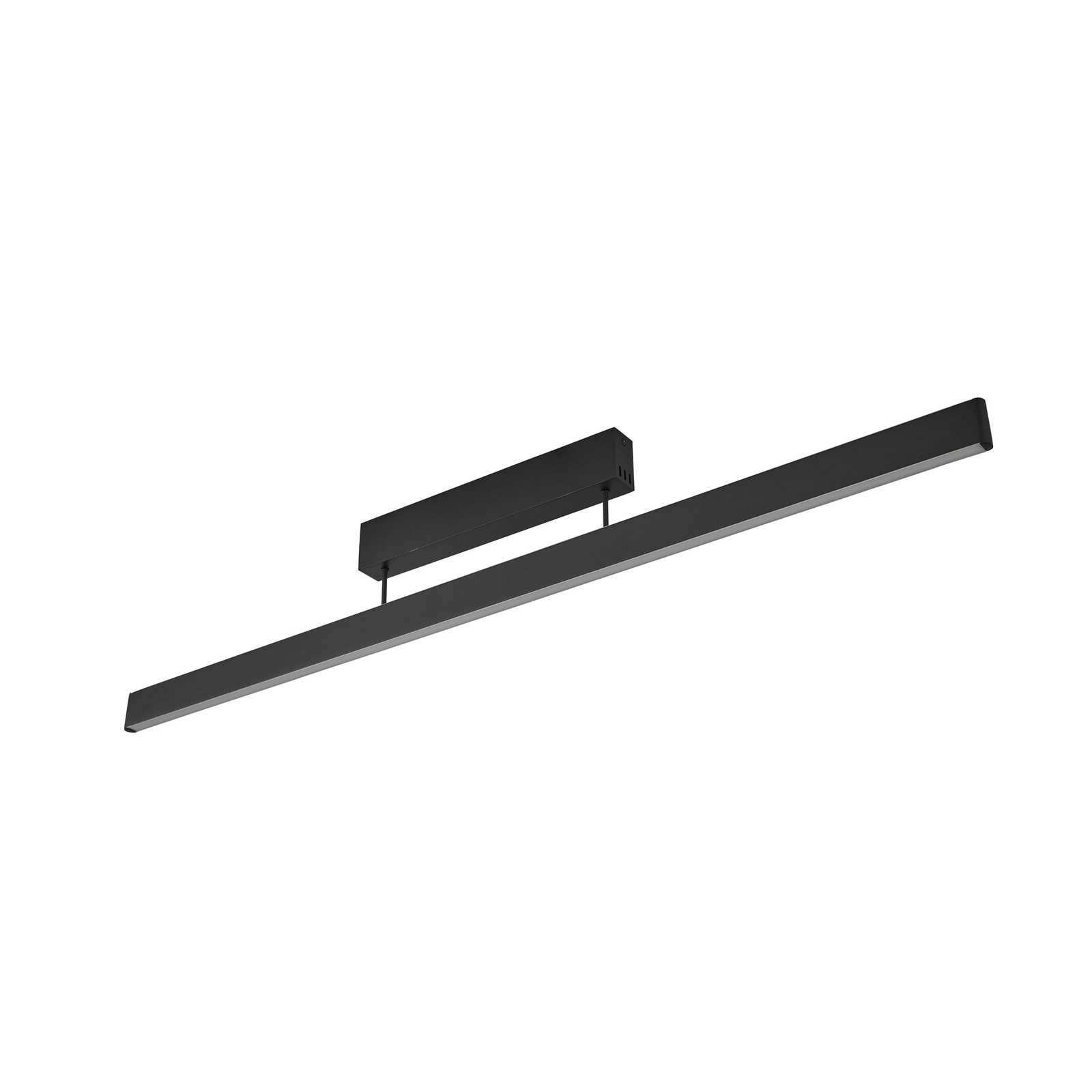 Lucande Candeeiro de teto LED inteligente Mylosh, preto, CCT, Tuya