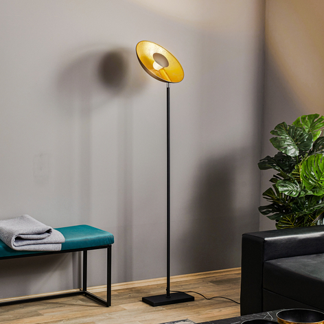 By Rydéns Captain lampadaire uplight noir-doré