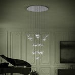 EGLO Stars Of Light LED pendant lamp Paratebueno chrome round 17-fl.
