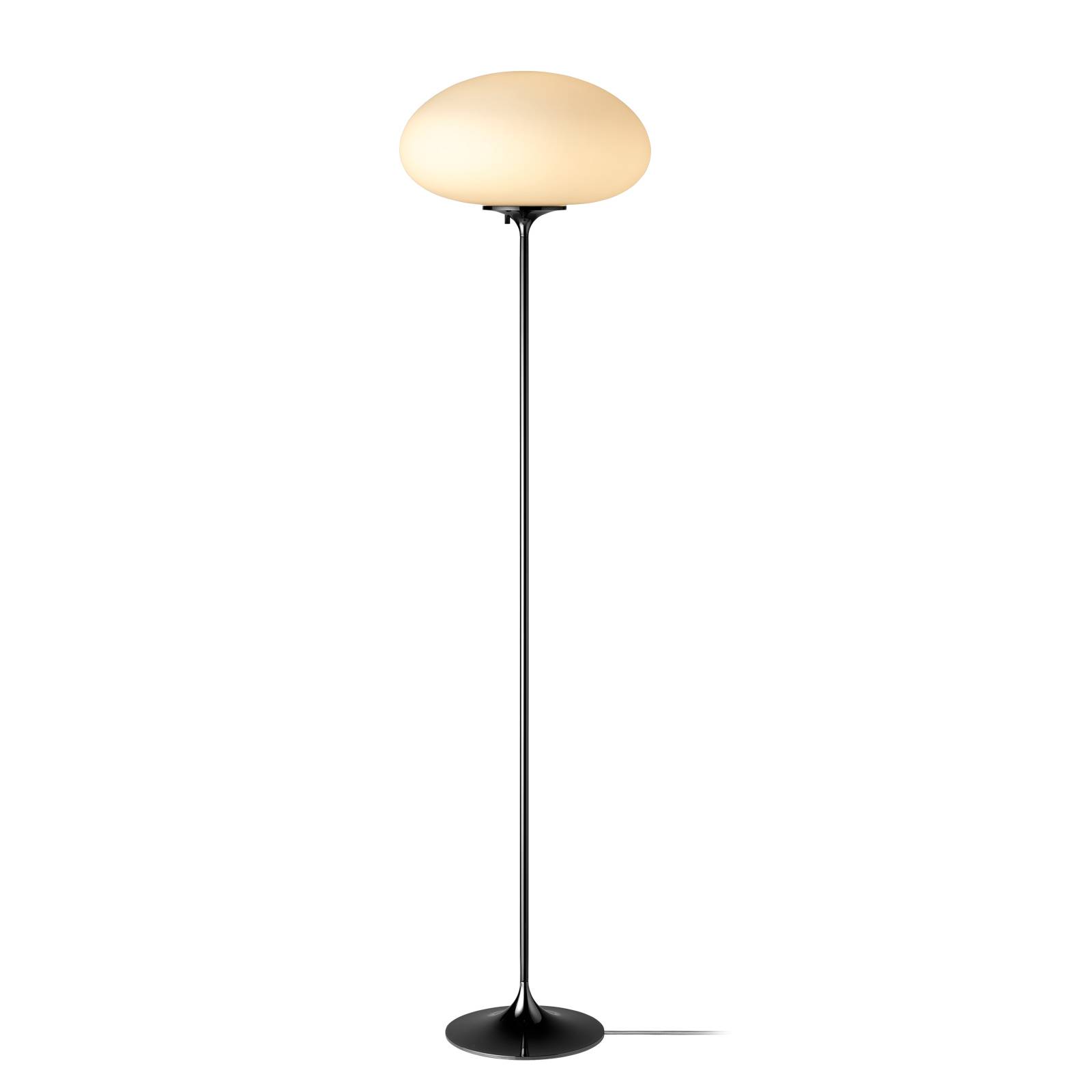 GUBI Stemlite Stehleuchte, schwarz-chrom, 150 cm