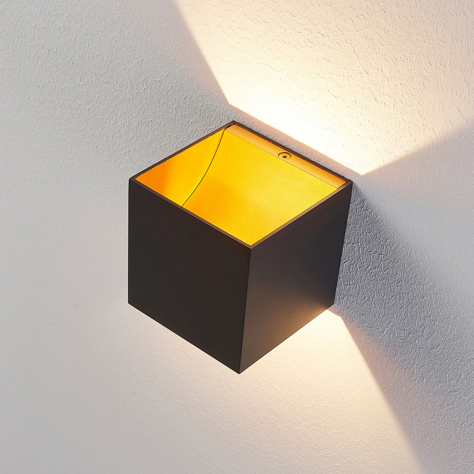 Zuzana Wall Lamp Black/Gold - Arcchio