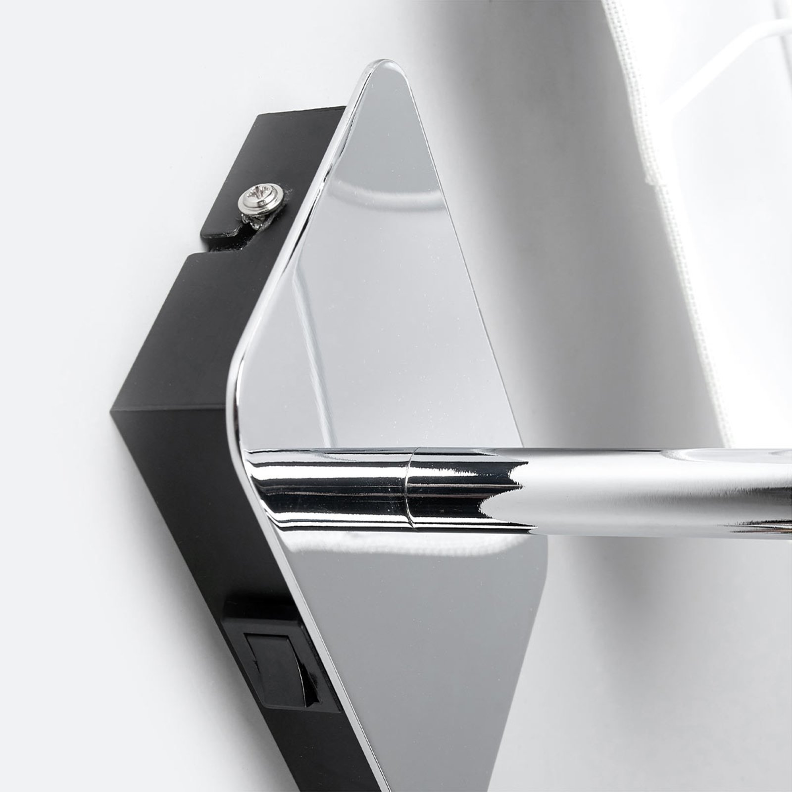 Jettka Wandleuchte White/Chrome - Lucande