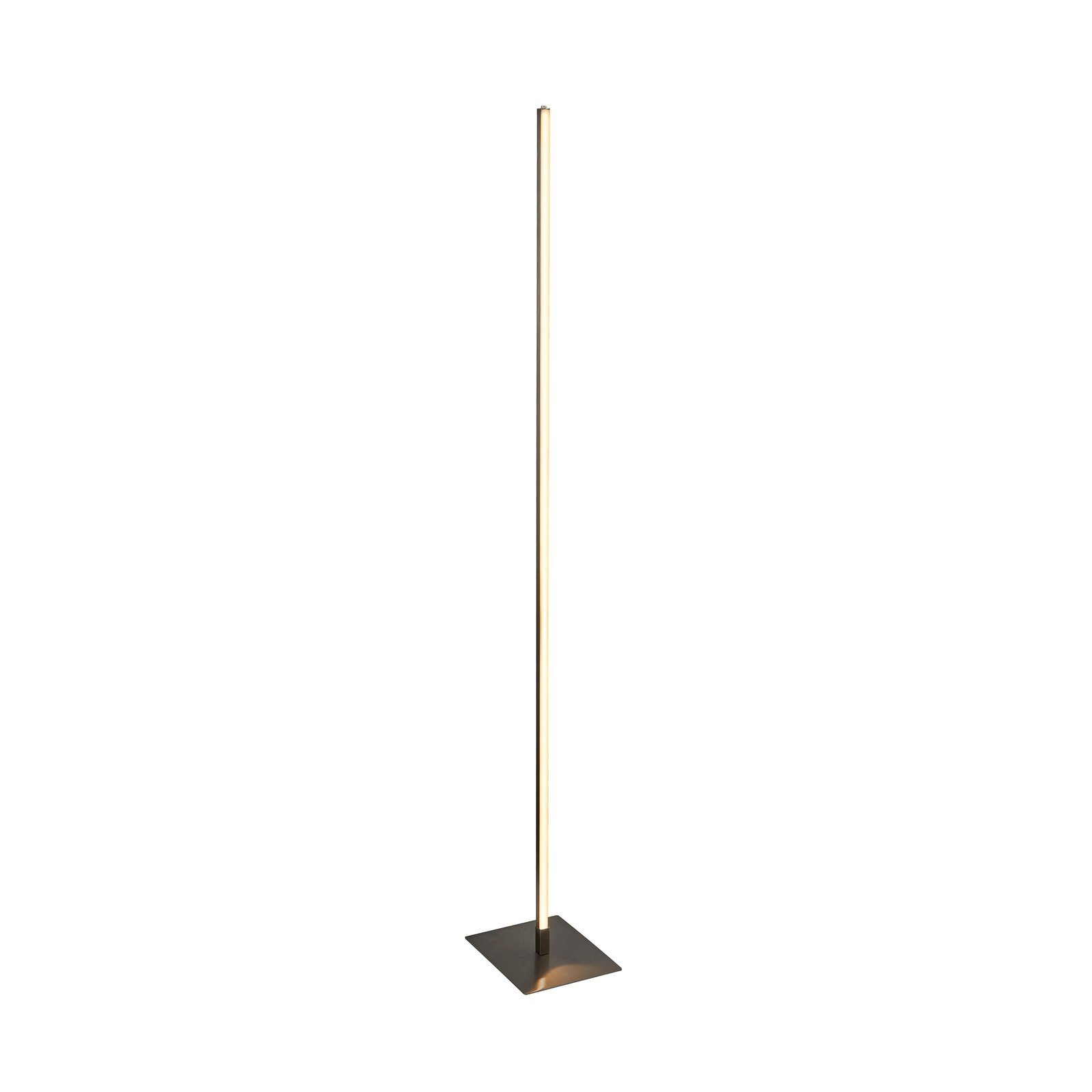 Tribeca LED floor lamp, silver/opal white, metal, CCT, 150 cm