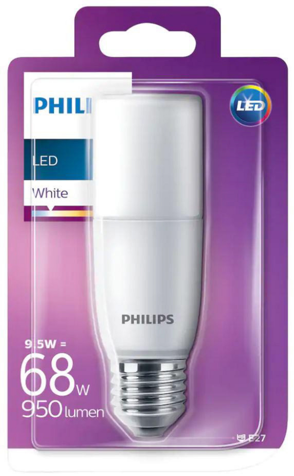 Bec 9,5W (950lm) Tube E27 - Philips