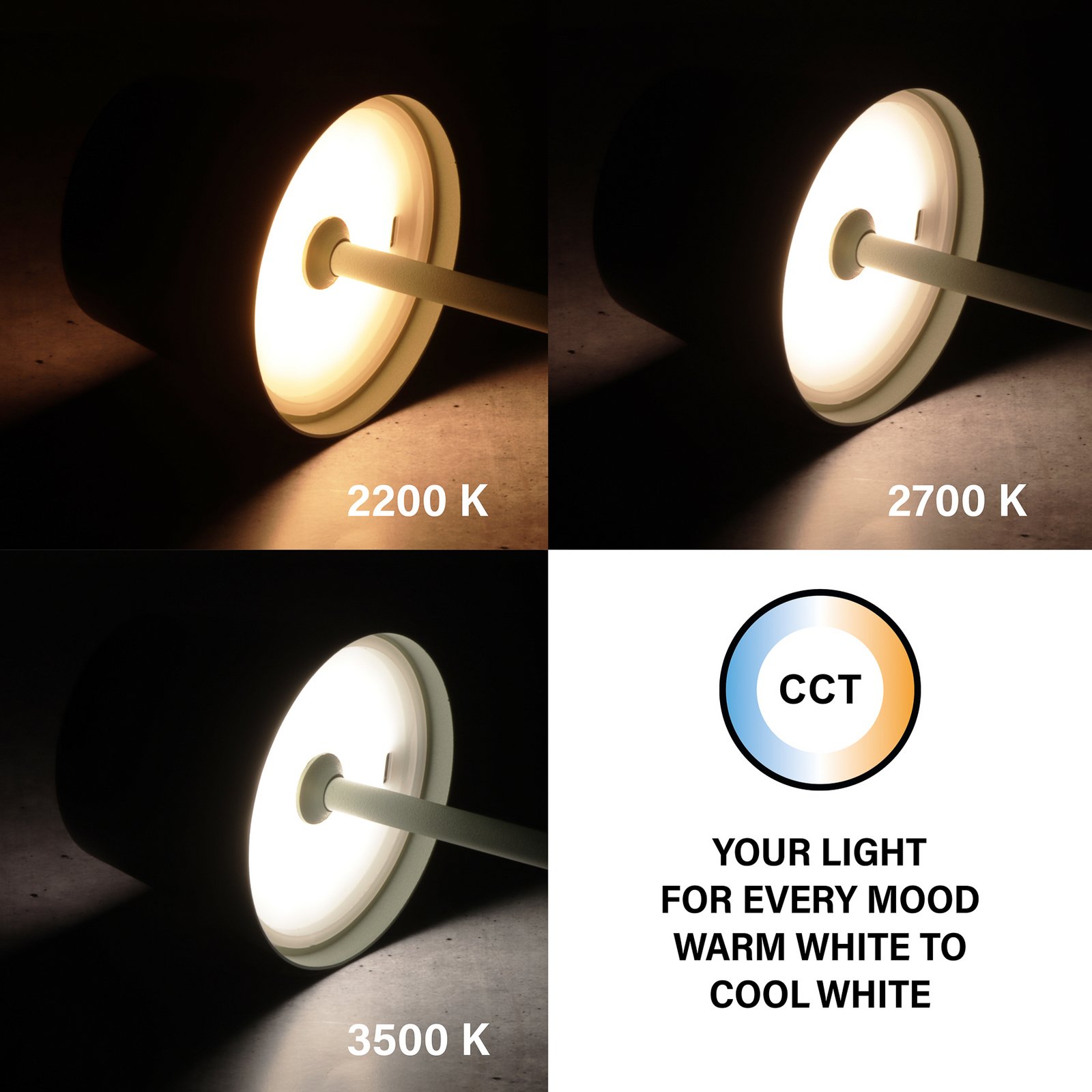 Lampa de masă cu LED și baterie Roxi, verde mentă, metal, IP54, dimabil Lampa de masă cu LED și baterie Roxi, verde mentă, metal, IP54, dimabil