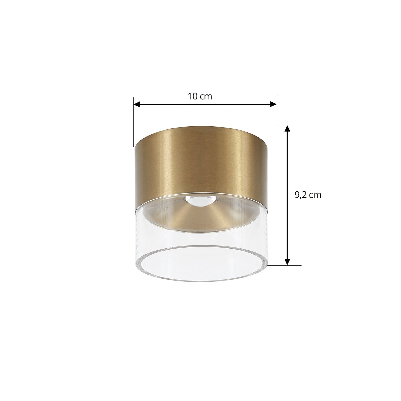 Dalila LED Stropné Lampa Ø10 Zlatá - Lindby