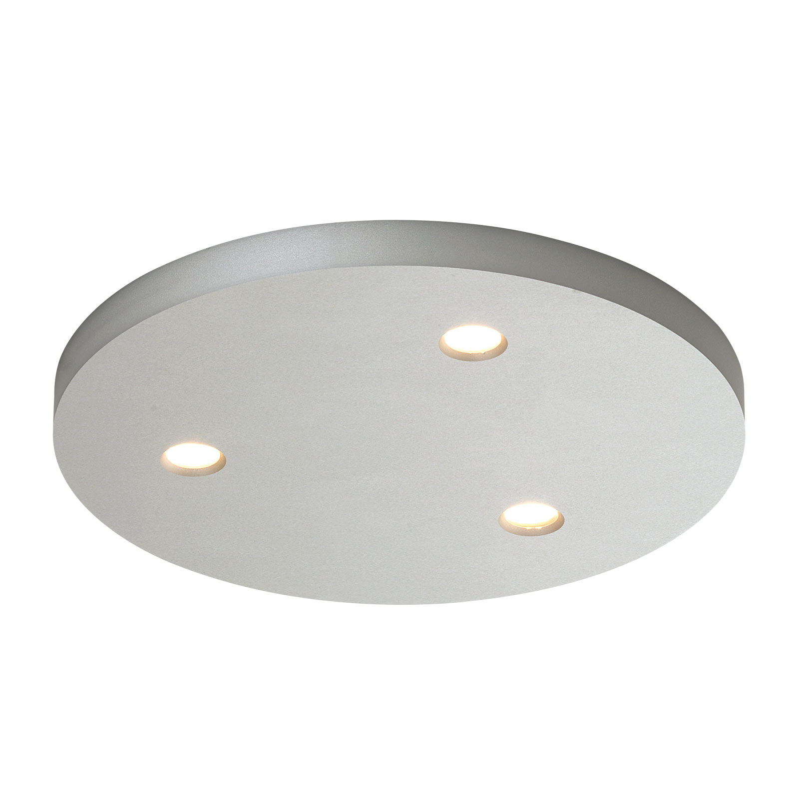 Bopp Close LED plafondlamp 3-lamps rond aluminium