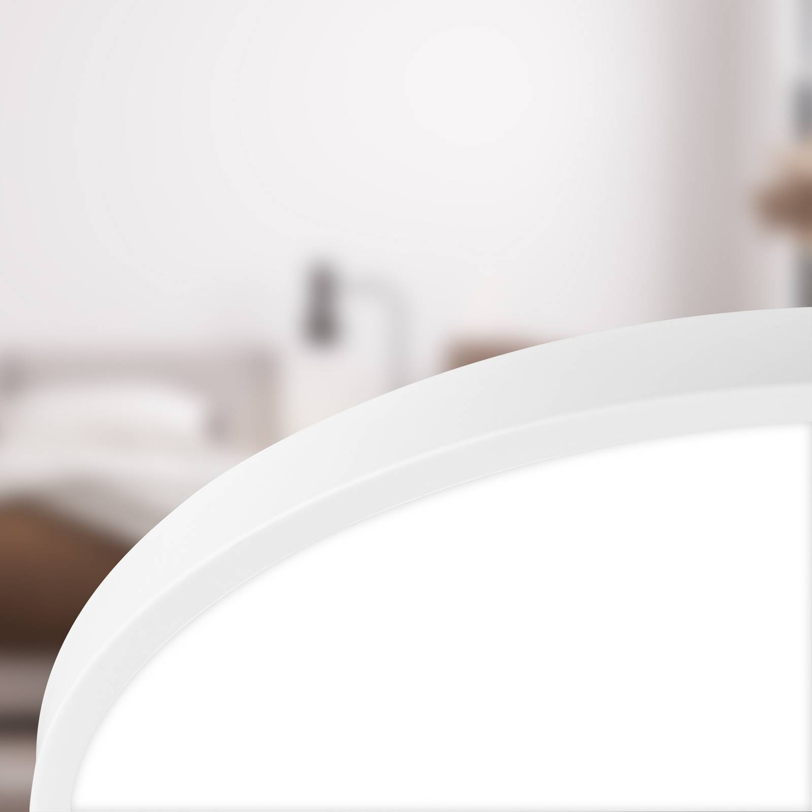 Lampa sufitowa LED Kaida, biała, Ø 30 cm, klasa efektywności energetycznej A,