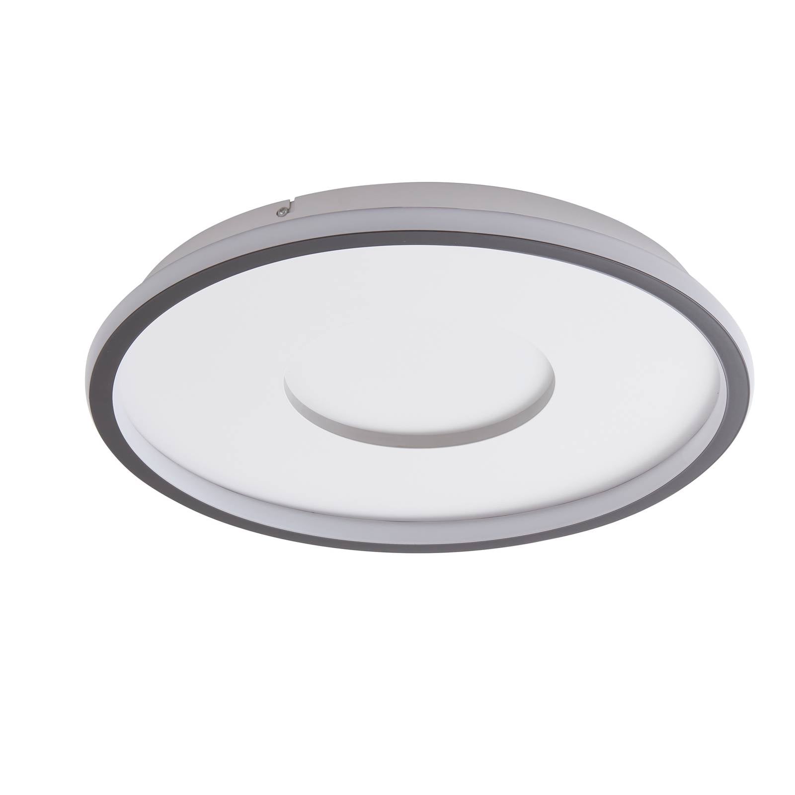 Lindby LED-Deckenleuchte Edenia, schwarz/weiß, CCT, Ø 51 cm