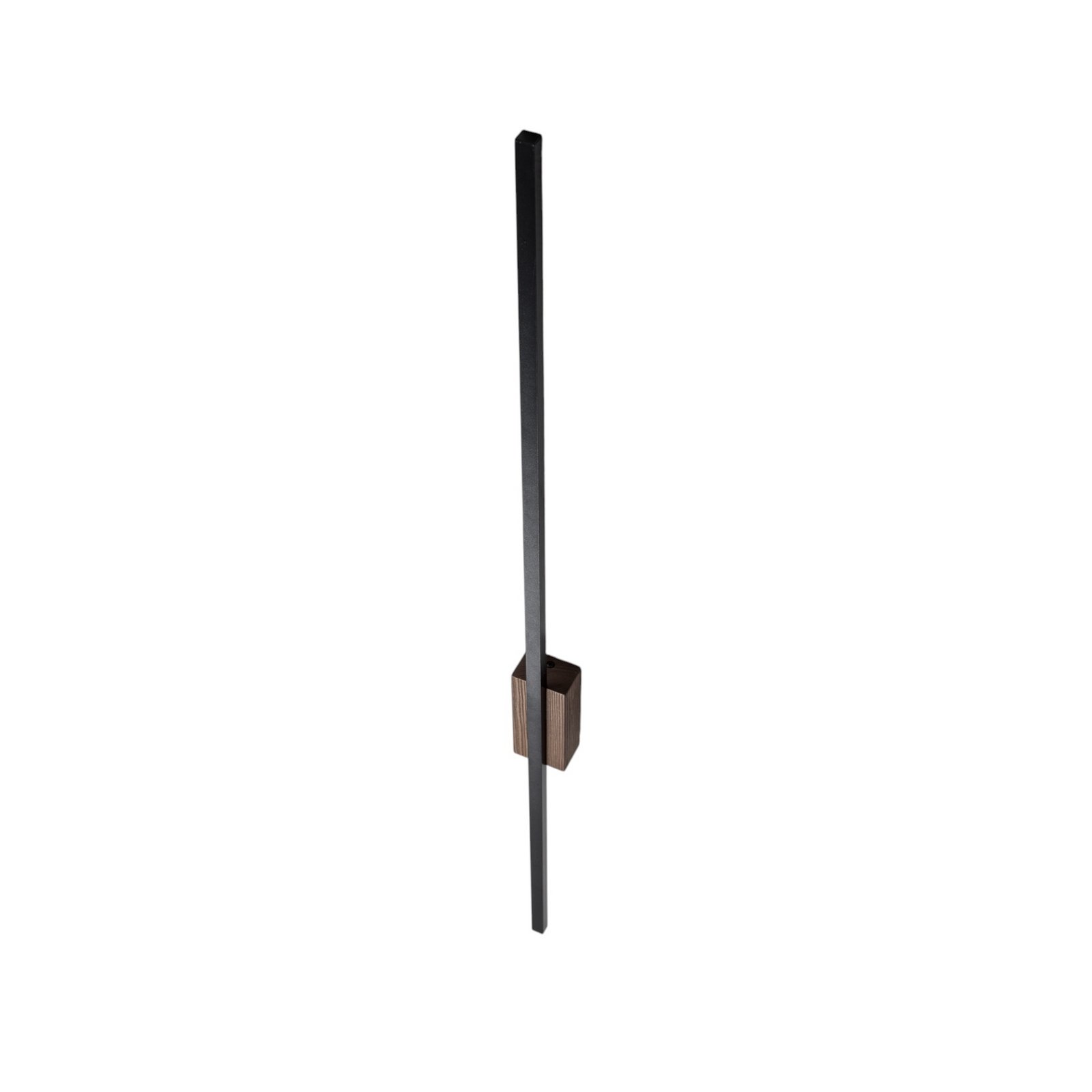 LED wall light Flash black/walnut height 108 cm 1-bulb