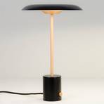 Candeeiro de mesa LED Hoshi com regulador de intensidade, preto-cobre