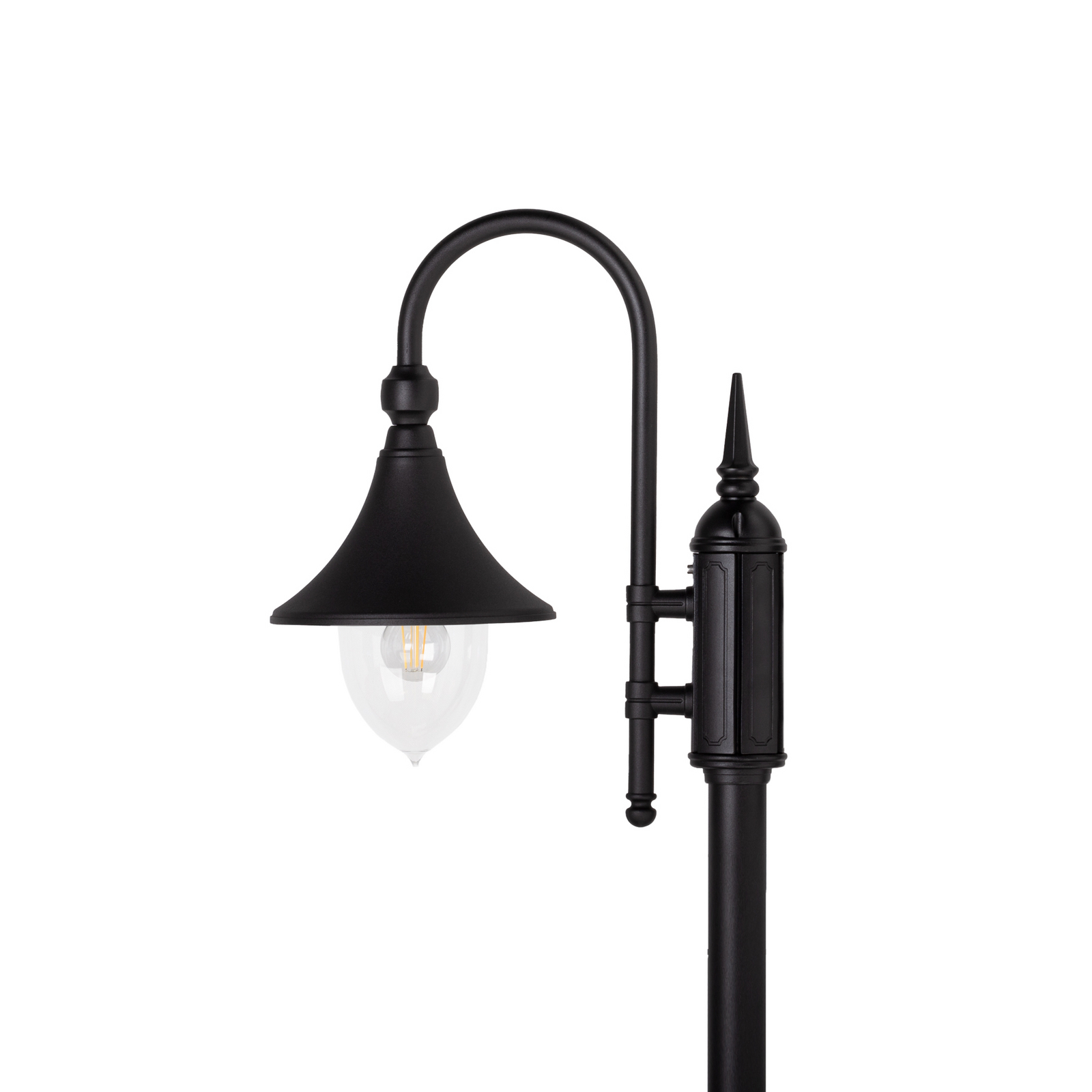 Firenze 1 Udendørs Parklampe m/Markfæste Sort - Norlys