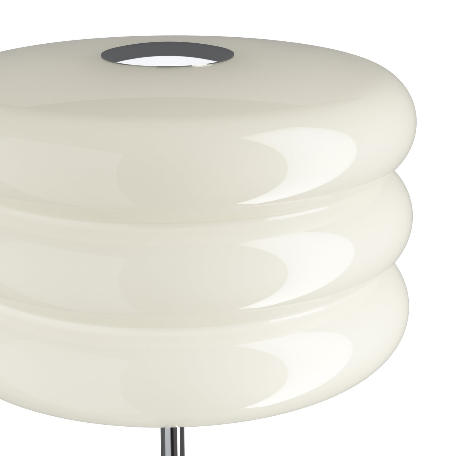Stojacia lampa Tortora, biela, sklo, kov, výška 153 cm, E27 Stojacia lampa Tortora, biela, sklo, kov, výška 153 cm, E27
