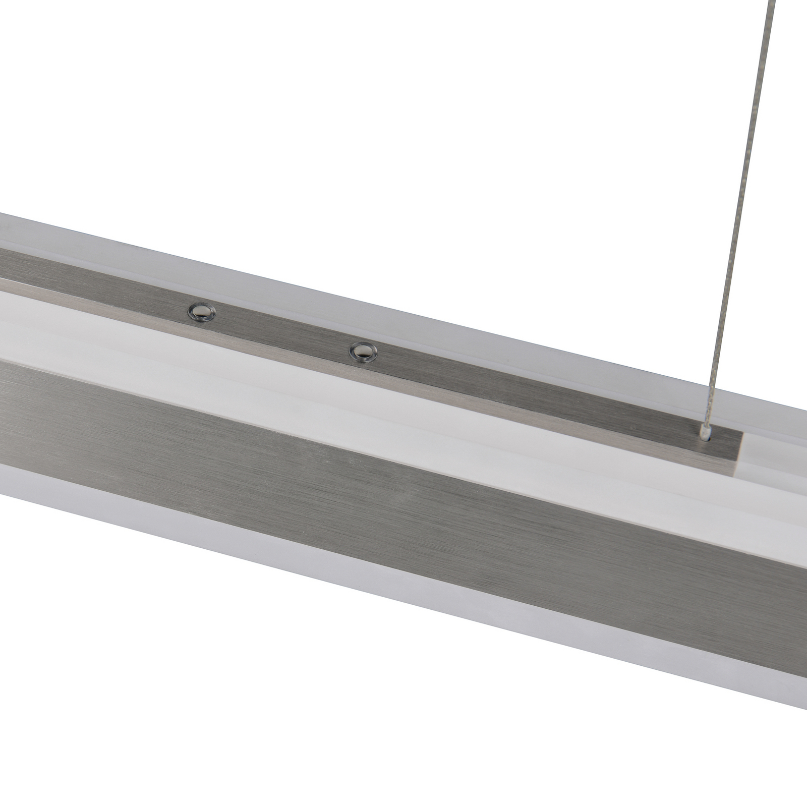 LED-hänglampa Arcola, nickelfärgad, 152 cm, CCT Touchdimmer LED-hänglampa Arcola, nickelfärgad, 152 cm, CCT Touchdimmer