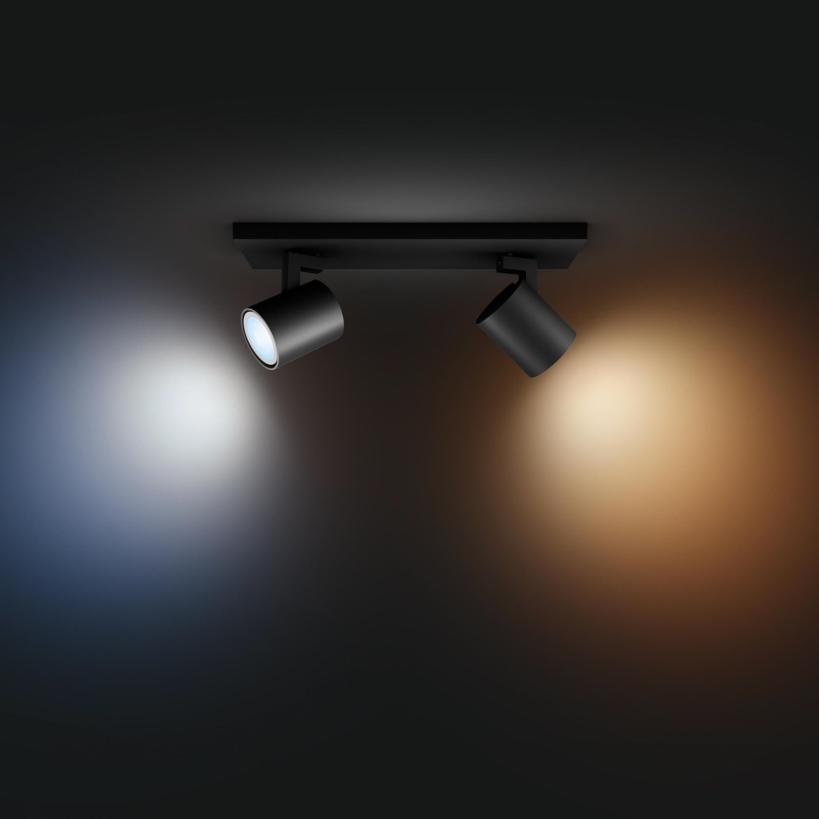 Runner Hue Bar/Tube 2x4,2W White Amb. Black - Philips Hue