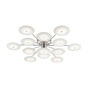 B+M LEUCHTEN Astra plafondlamp, 13-lamps, nikkel