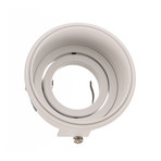 Hyde infälld spot, rund/vridbar, vit, Ø 8,2 cm