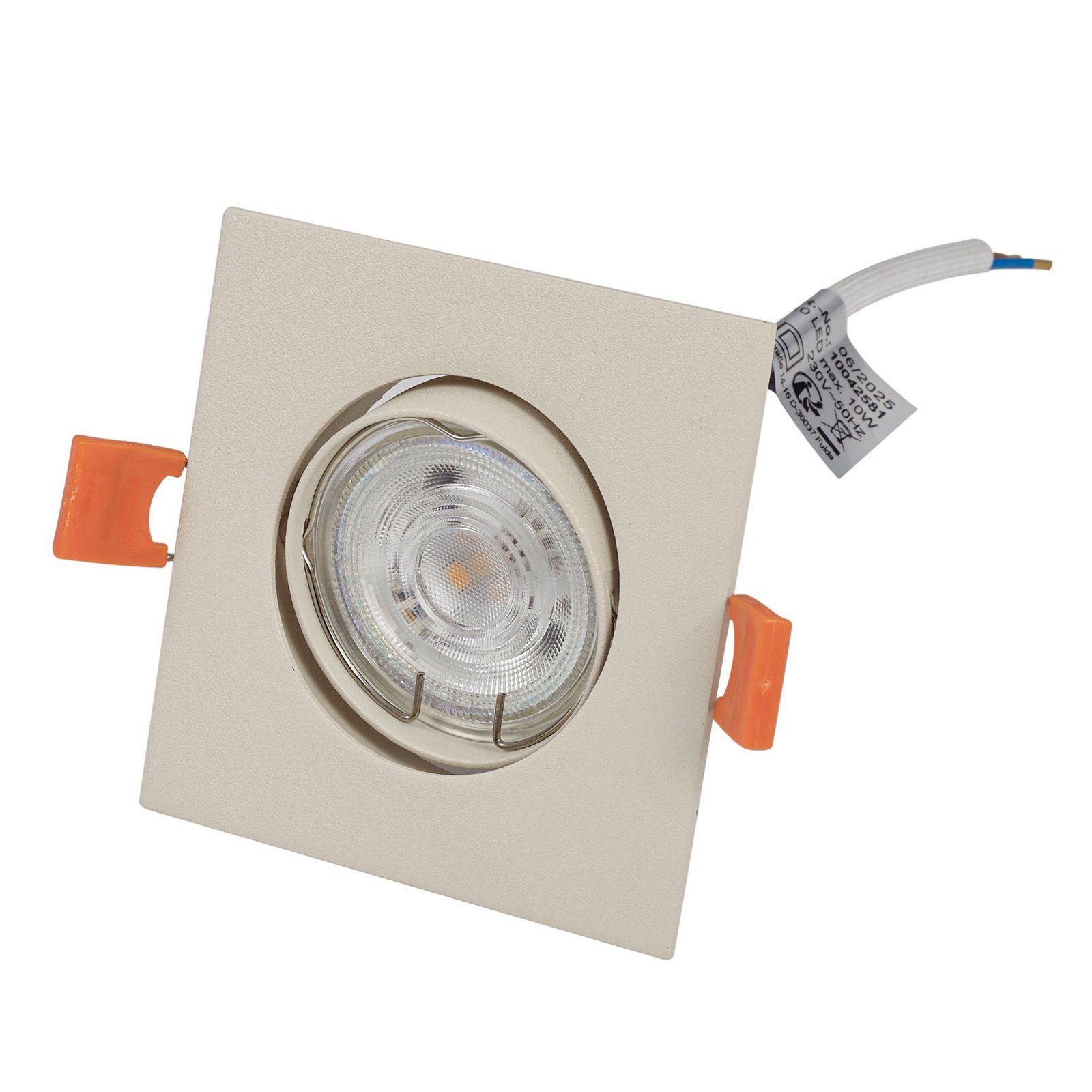 Ugradbena svjetiljka Fibur, bež, 9 cm, GU10 - Prios