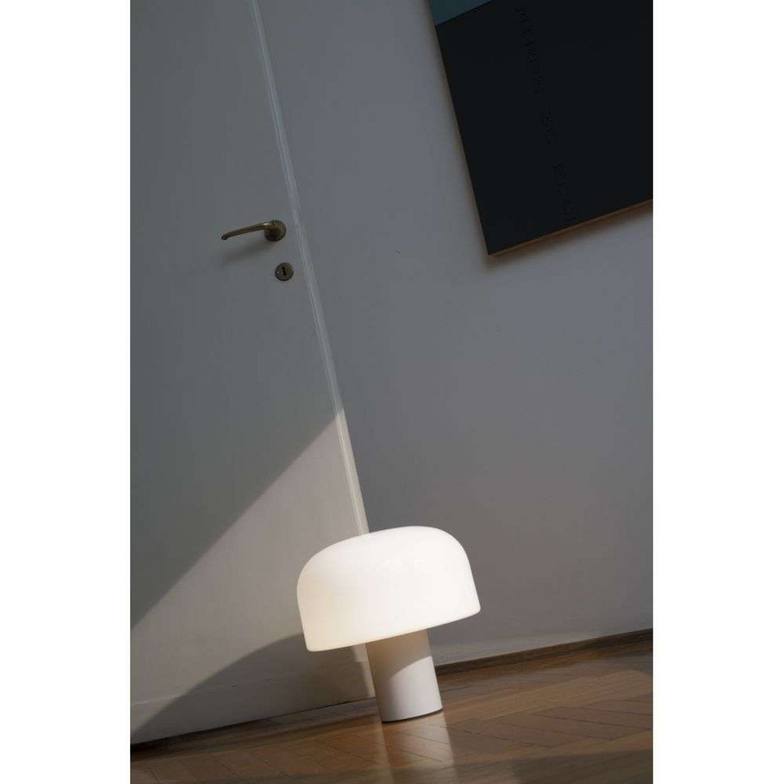 Bellhop Vidro T Candeeiro de Mesa Branco - Flos