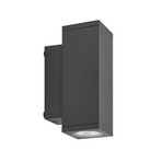 LED-Außenwandlampe ShoreLine Pro Square up/down, dunkelgrau