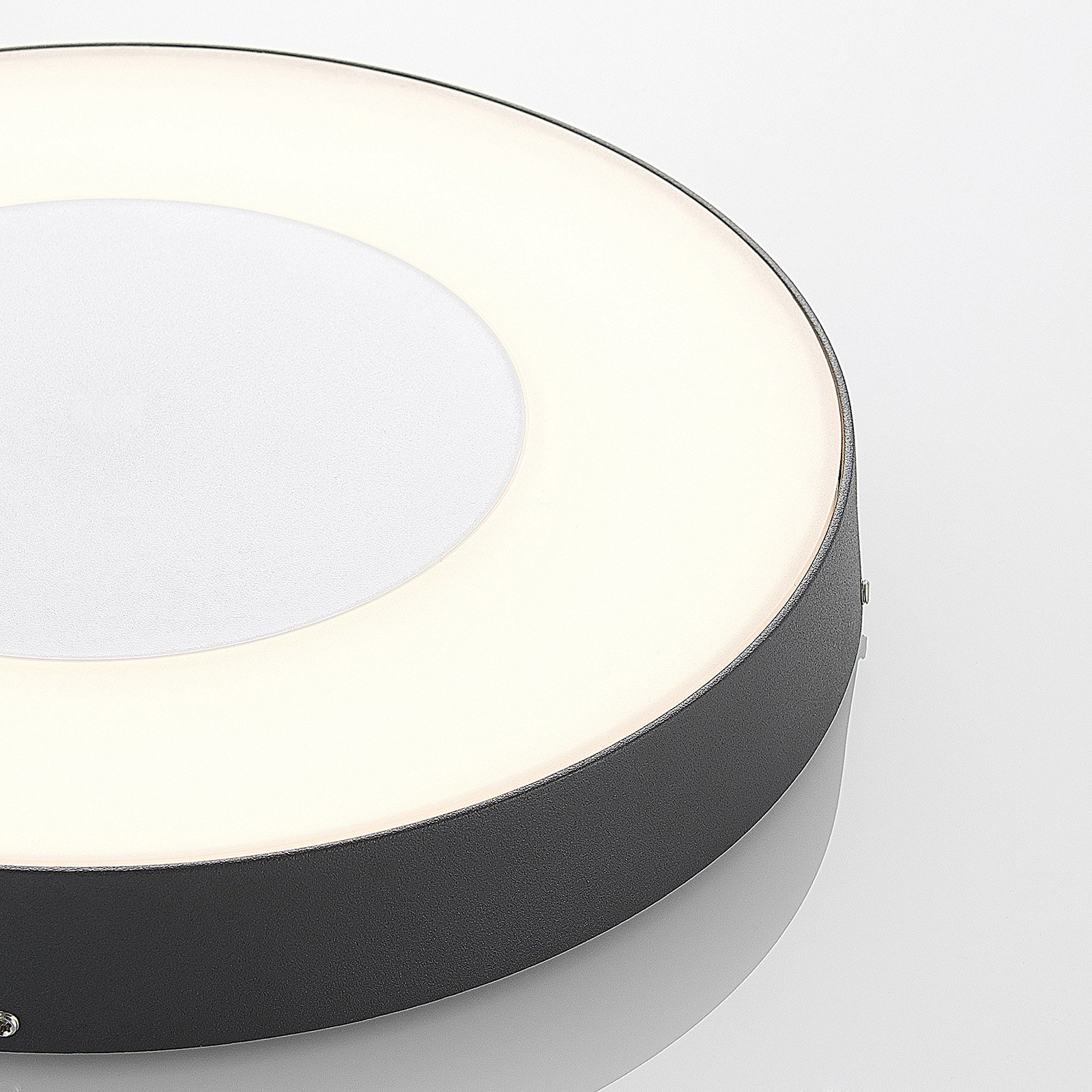 LED-Außendeckenleuchte Sora, rund, Sensor