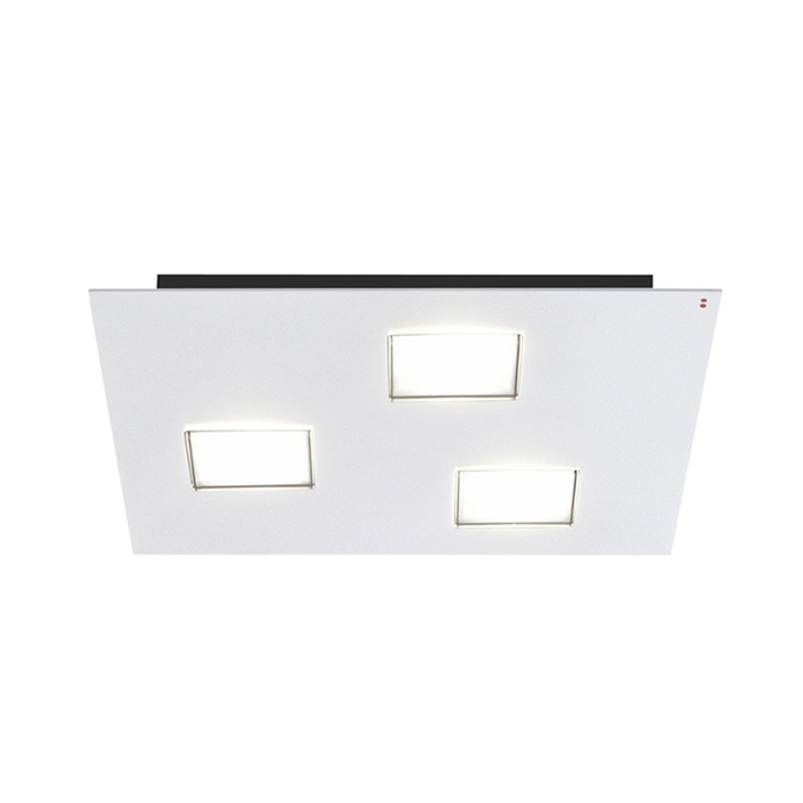 Fabbian Quarter -LED-kattovalo 3-lamp. valkoinen