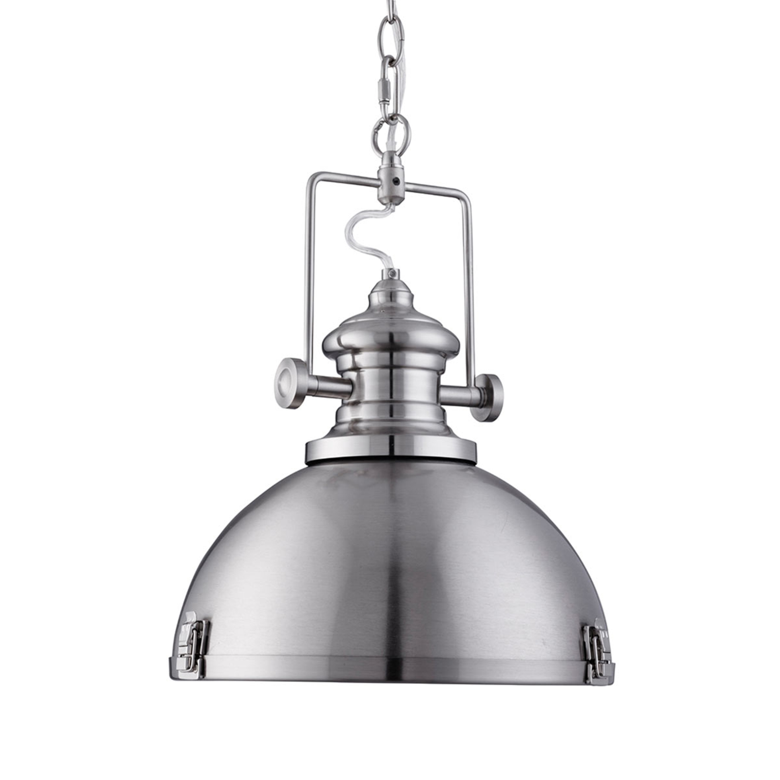 industrial silver pendant lights