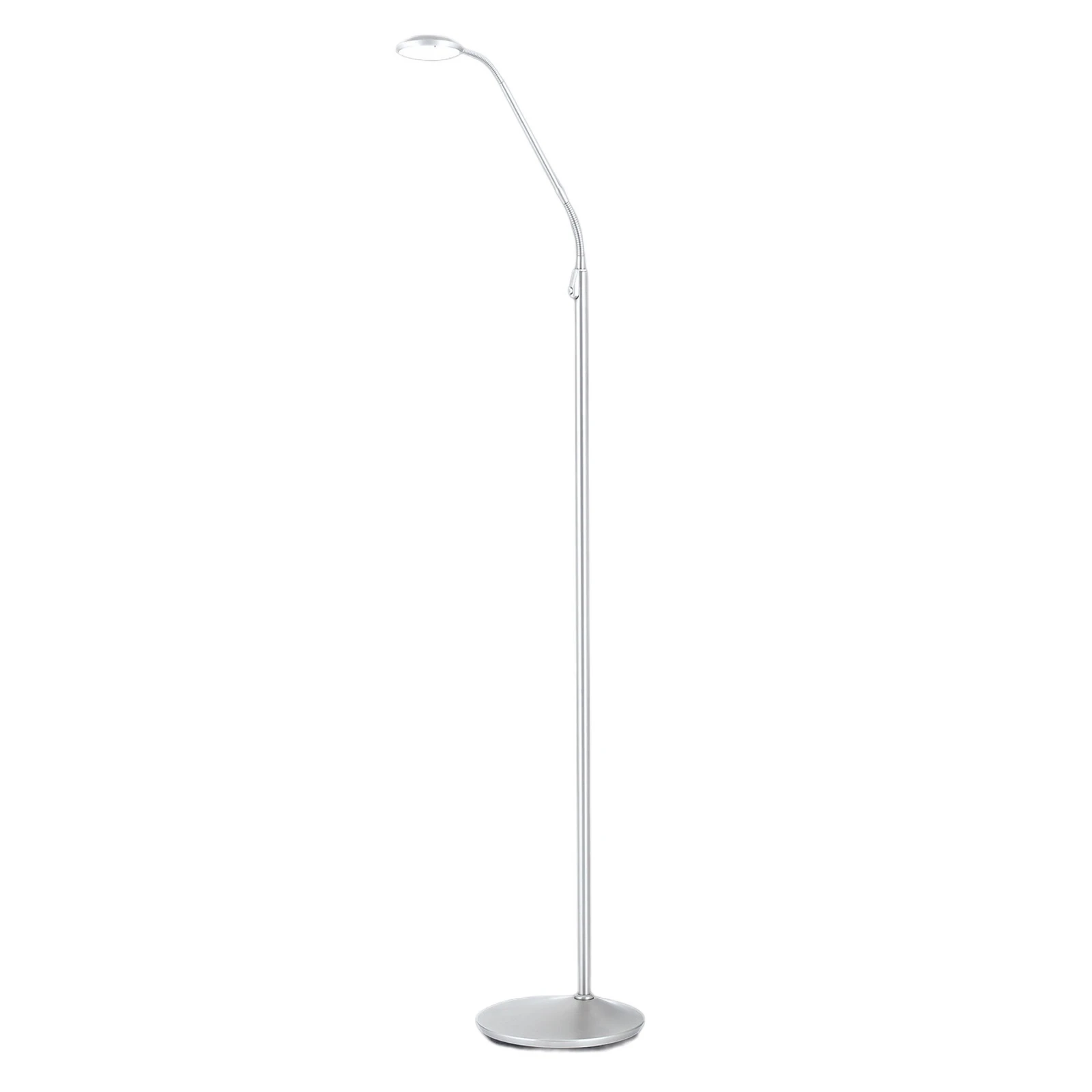 LED podna lampa u boji nikla Cobra 1 žarulja