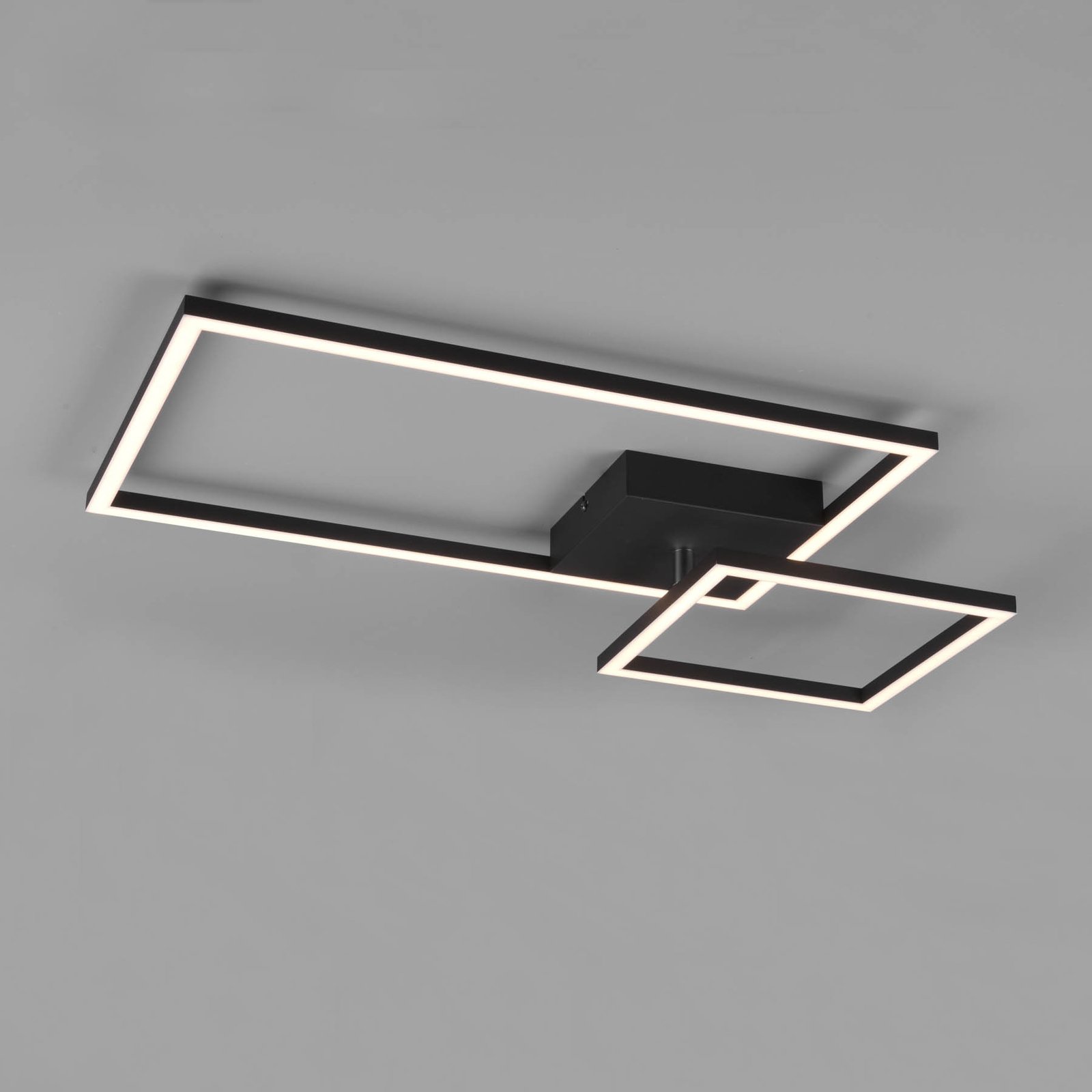 Plafonnier LED Padella inclinable 4 000 K noir