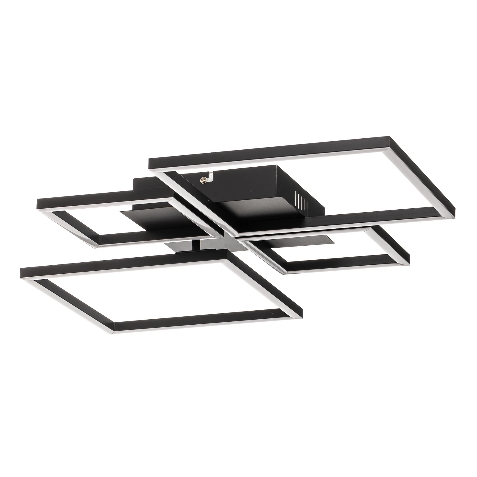 Frame LED mennyezeti lámpa, CCT, 4 lámpás, fekete