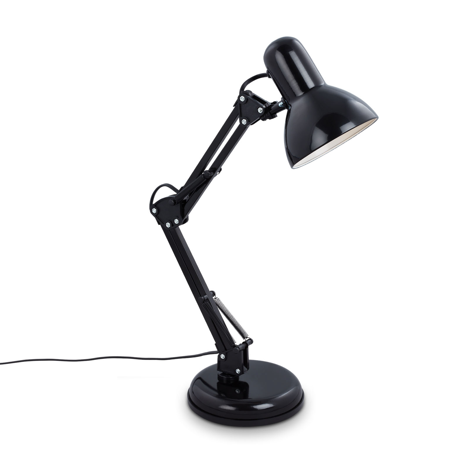 Stolní lampa Pixa, nastavitelná, E14, černá