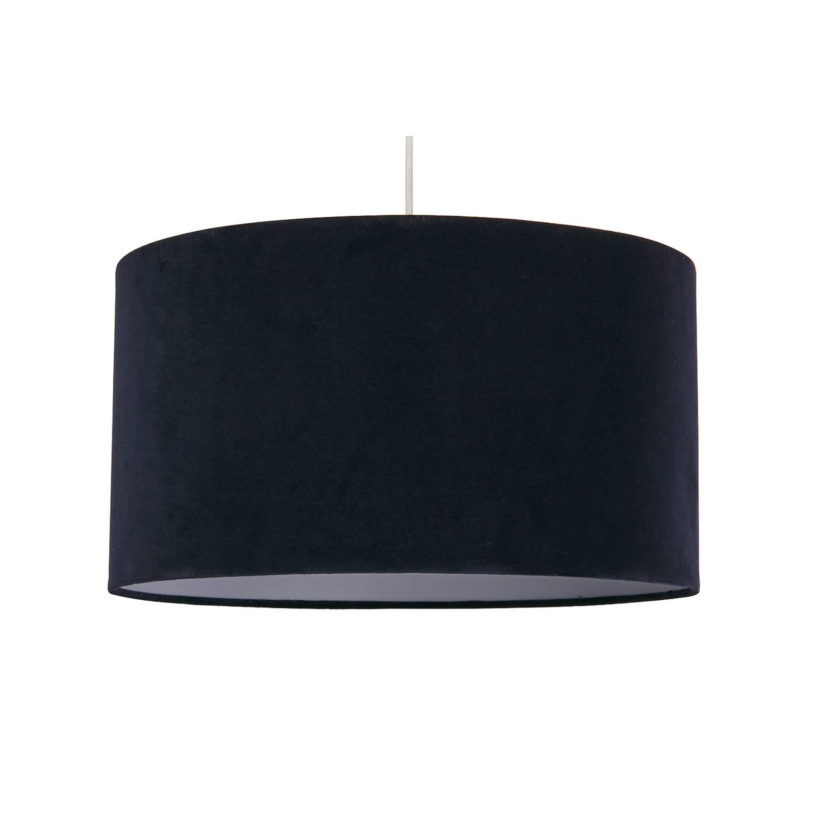 Pendelleuchte Mersana, Ø 50 cm, dunkelblau, Samt, E27